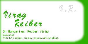 virag reiber business card
