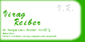 virag reiber business card